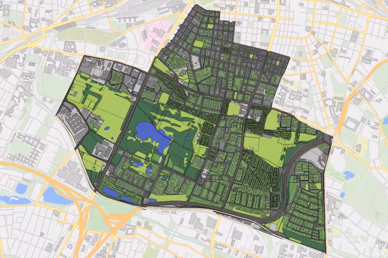 Kartenvorschau des Bodenverbrauchs der KG Inzersdorf Stadt