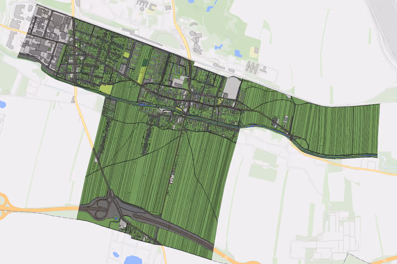 Kartenvorschau des Bodenverbrauchs der KG Oberlaa Land