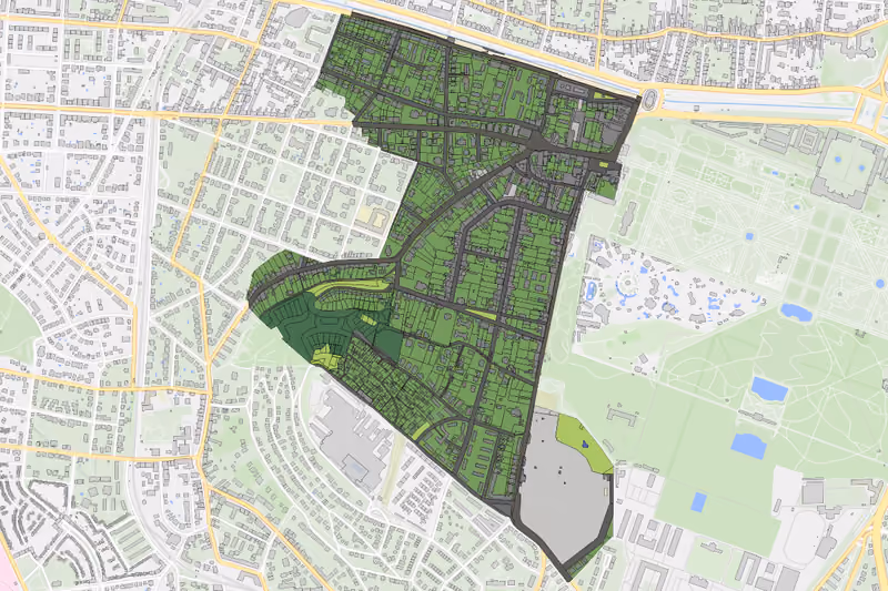 Kartenvorschau des Bodenverbrauchs der KG Hietzing