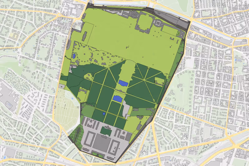 Kartenvorschau des Bodenverbrauchs der KG Schönbrunn