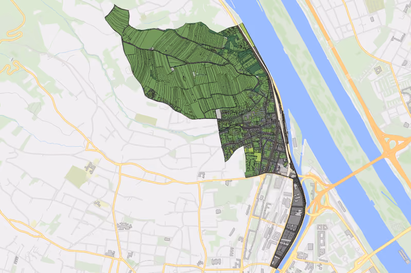 Kartenvorschau des Bodenverbrauchs der KG Nußdorf