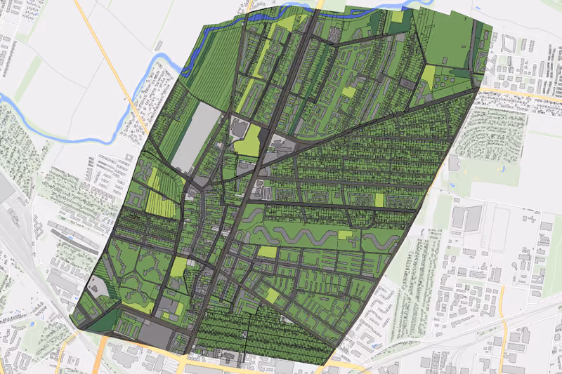 Kartenvorschau des Bodenverbrauchs der KG Großjedlersdorf I