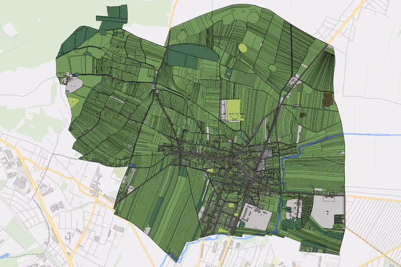 Kartenvorschau des Bodenverbrauchs der KG Stammersdorf