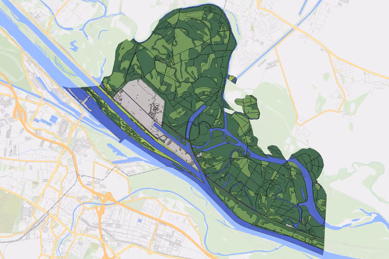Kartenvorschau des Bodenverbrauchs der KG Kaiserebersdorf Herrschaft