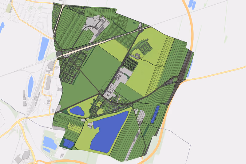 Kartenvorschau des Bodenverbrauchs der KG Süssenbrunn