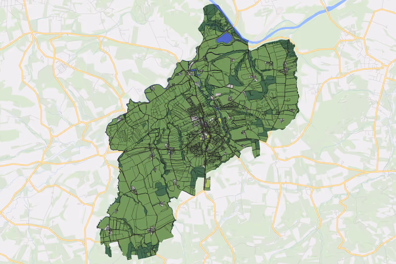 Kartenvorschau des Bodenverbrauchs der KG Euratsfeld