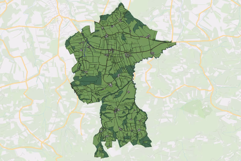 Kartenvorschau des Bodenverbrauchs der KG Gafring