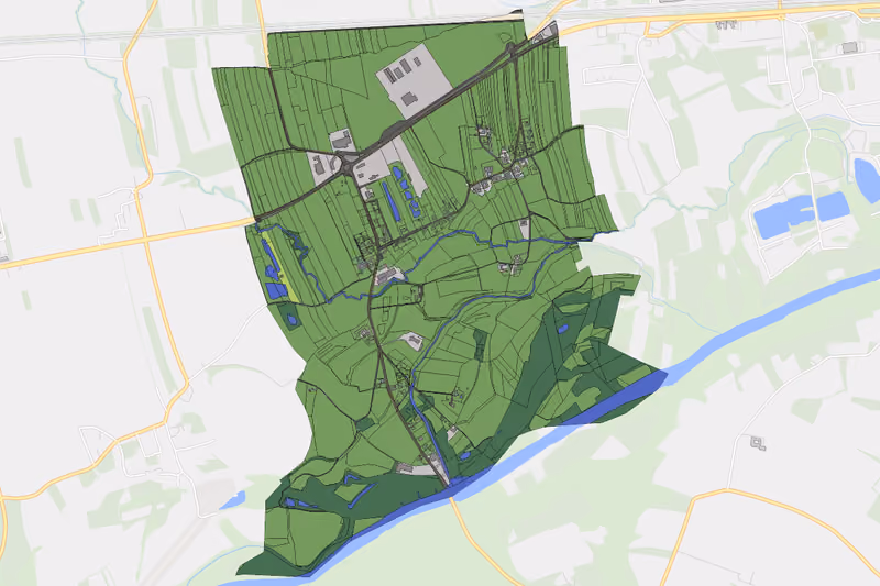 Kartenvorschau des Bodenverbrauchs der KG Hermannsdorf