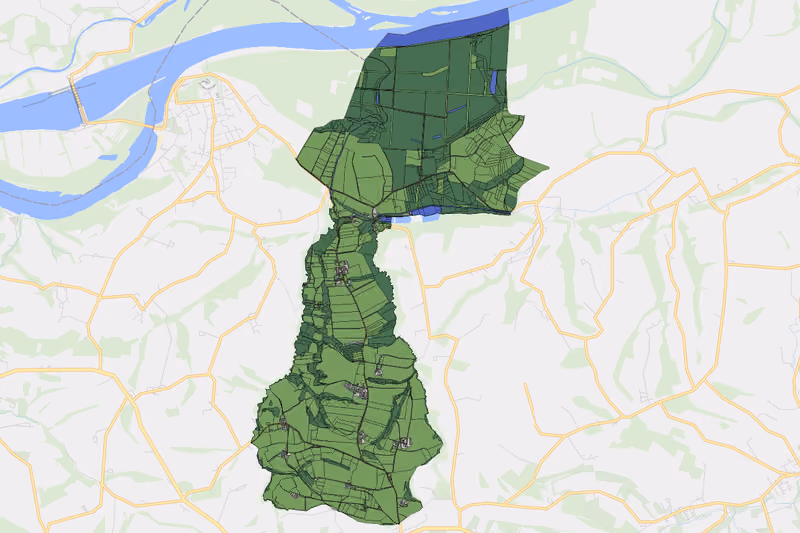 Kartenvorschau des Bodenverbrauchs der KG Schweinberg