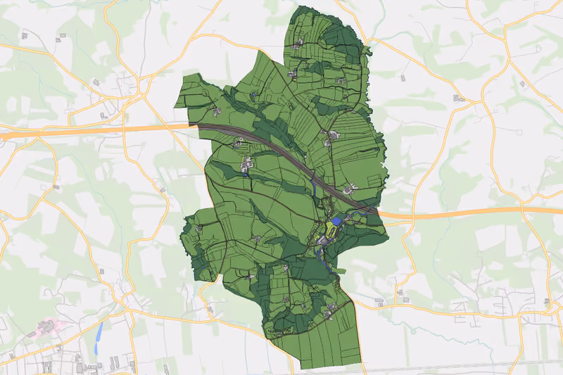 Kartenvorschau des Bodenverbrauchs der KG Seisenegg
