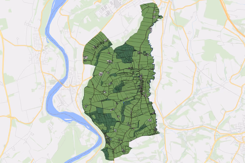 Kartenvorschau des Bodenverbrauchs der KG Aigenfließen