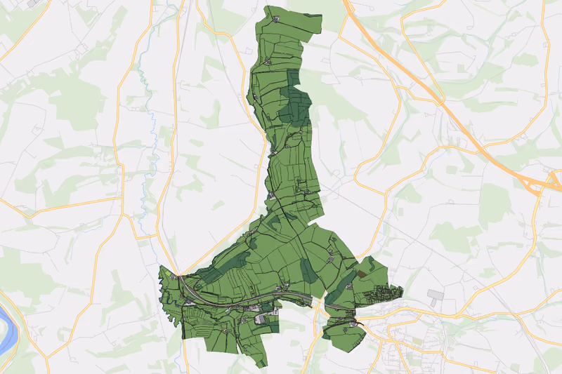 Kartenvorschau des Bodenverbrauchs der KG Edelhof