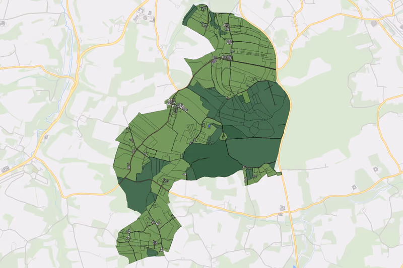 Kartenvorschau des Bodenverbrauchs der KG Krottendorf