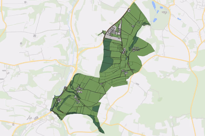 Kartenvorschau des Bodenverbrauchs der KG Porstenberg
