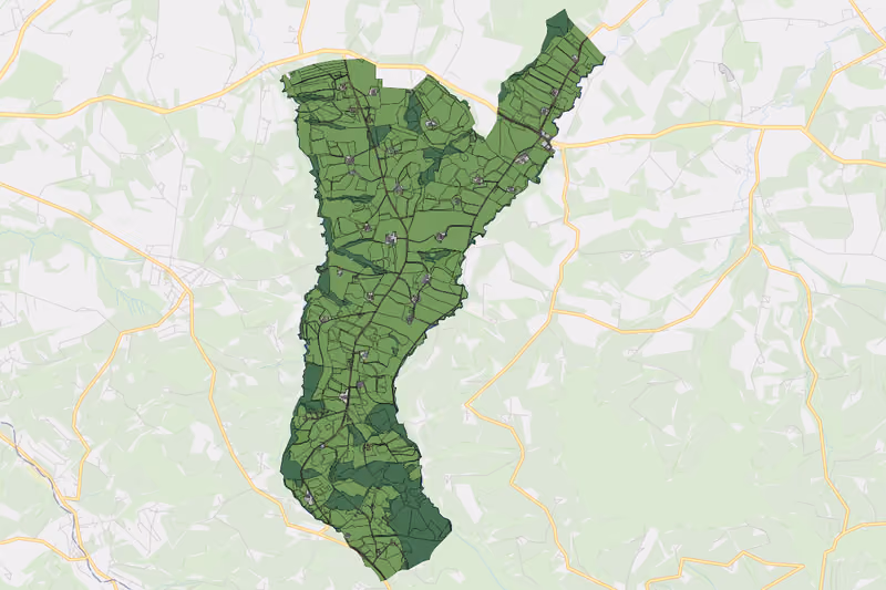 Kartenvorschau des Bodenverbrauchs der KG Sträußl