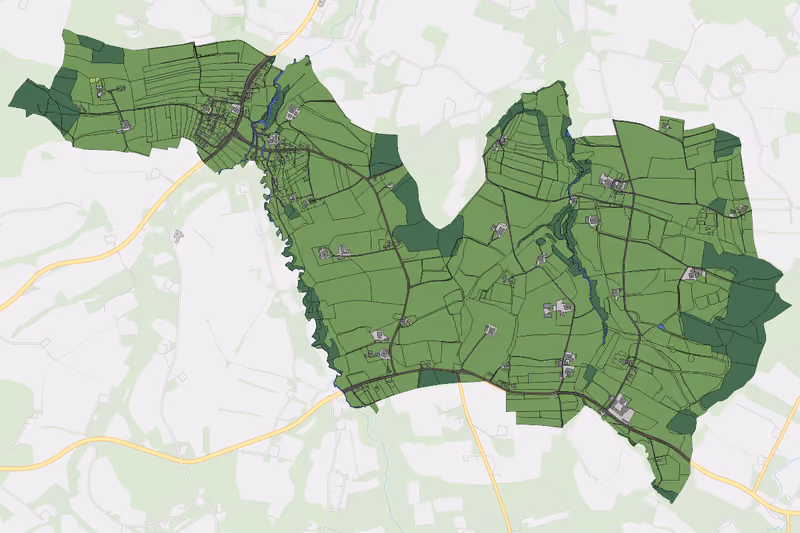 Kartenvorschau des Bodenverbrauchs der KG Tröstelberg