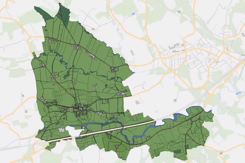 Kartenvorschau des Bodenverbrauchs der KG Krenstetten