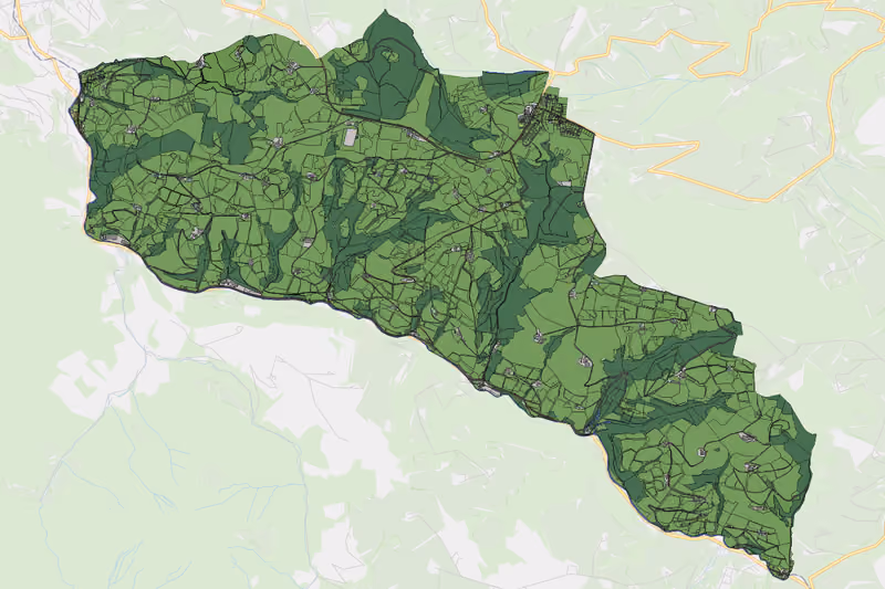 Kartenvorschau des Bodenverbrauchs der KG Kirnberg