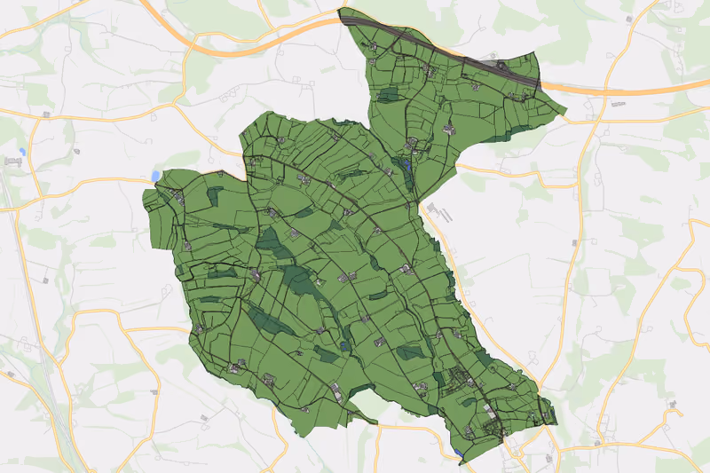 Kartenvorschau des Bodenverbrauchs der KG Meilersdorf