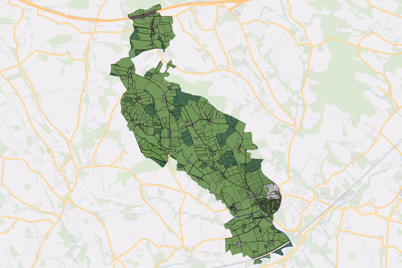 Kartenvorschau des Bodenverbrauchs der KG Mitterhausleiten