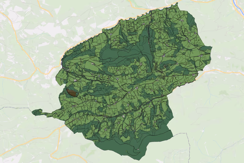 Kartenvorschau des Bodenverbrauchs der KG Konradsheim