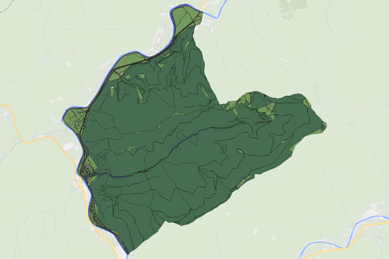 Kartenvorschau des Bodenverbrauchs der KG Krengraben
