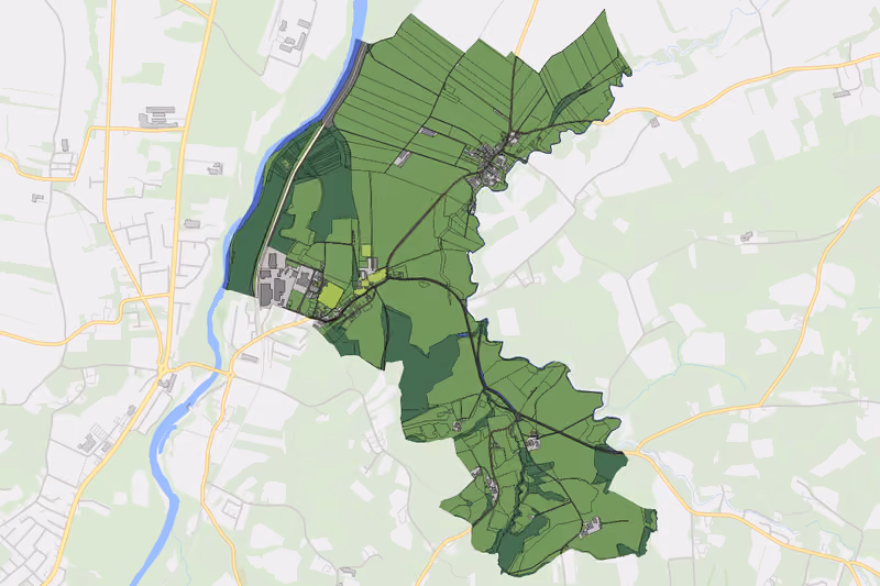 Kartenvorschau des Bodenverbrauchs der KG Kröllendorf