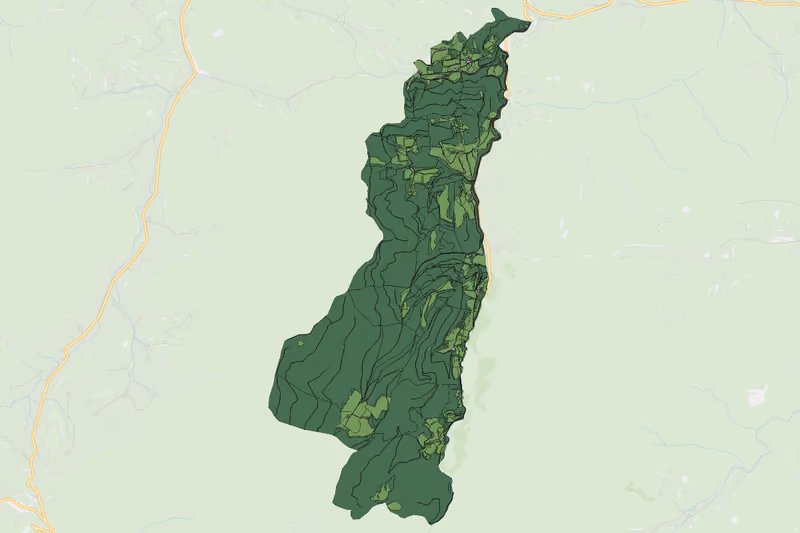 Kartenvorschau des Bodenverbrauchs der KG Schwarzois