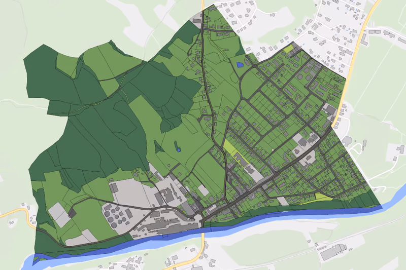 Kartenvorschau des Bodenverbrauchs der KG Kematen