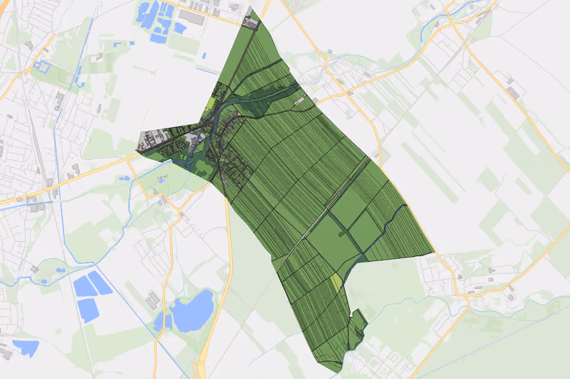 Kartenvorschau des Bodenverbrauchs der KG Günselsdorf
