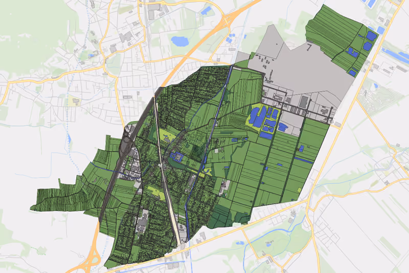Kartenvorschau des Bodenverbrauchs der KG Kottingbrunn