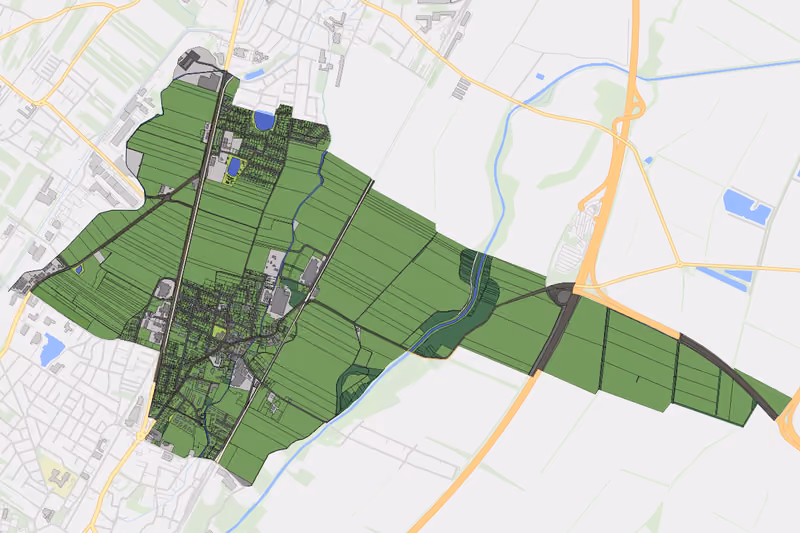 Kartenvorschau des Bodenverbrauchs der KG Möllersdorf