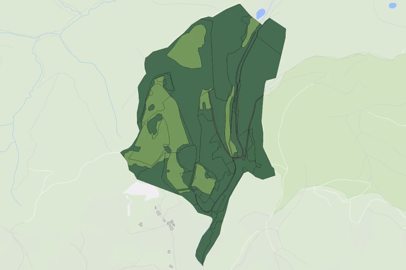 Kartenvorschau des Bodenverbrauchs der KG Pöllerhof