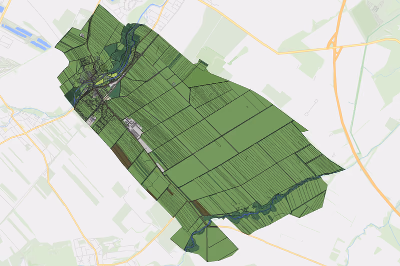 Kartenvorschau des Bodenverbrauchs der KG Tattendorf