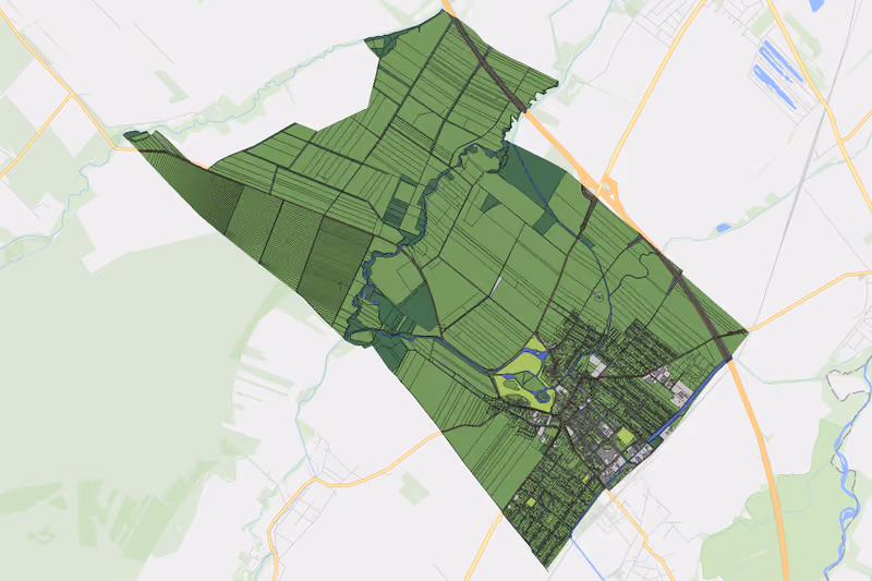 Kartenvorschau des Bodenverbrauchs der KG Pottendorf