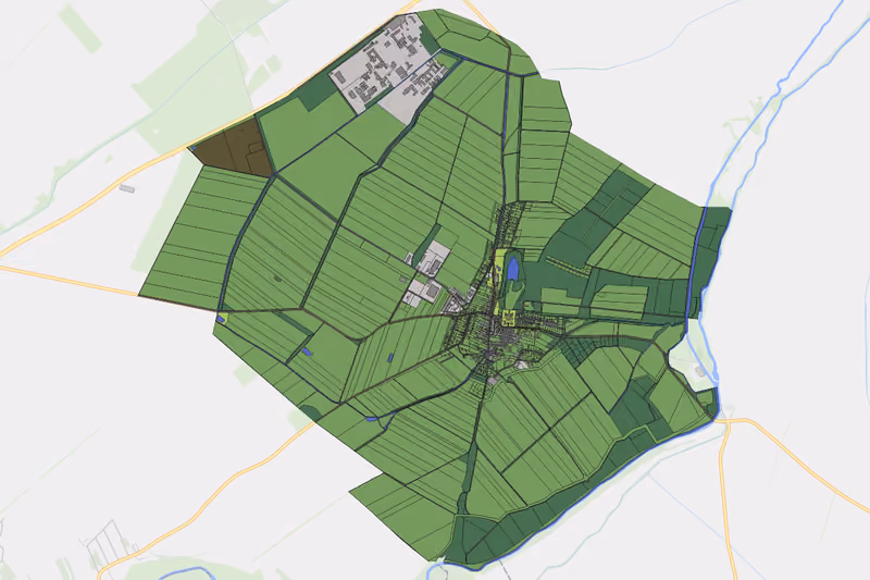 Kartenvorschau des Bodenverbrauchs der KG Seibersdorf