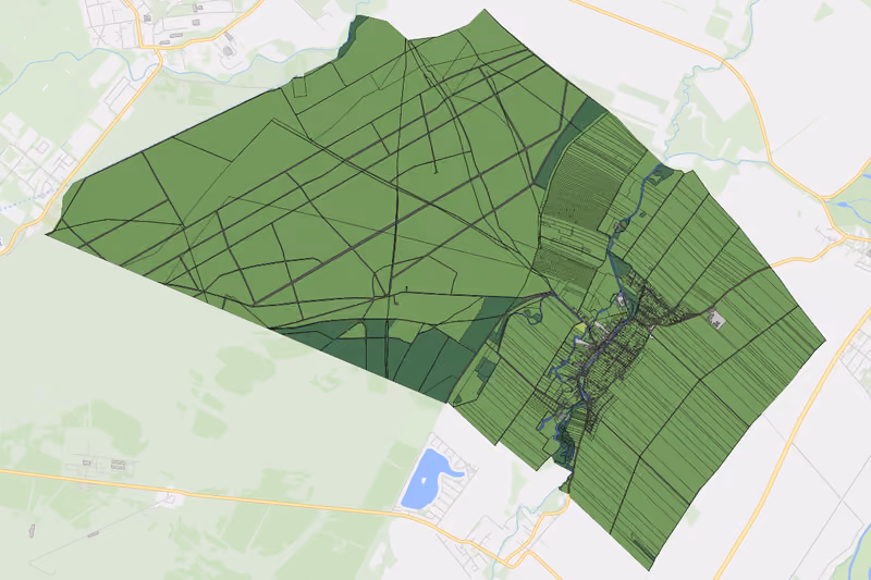 Kartenvorschau des Bodenverbrauchs der KG Siegersdorf