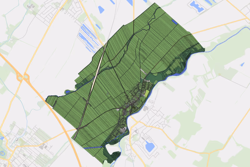 Kartenvorschau des Bodenverbrauchs der KG Wampersdorf
