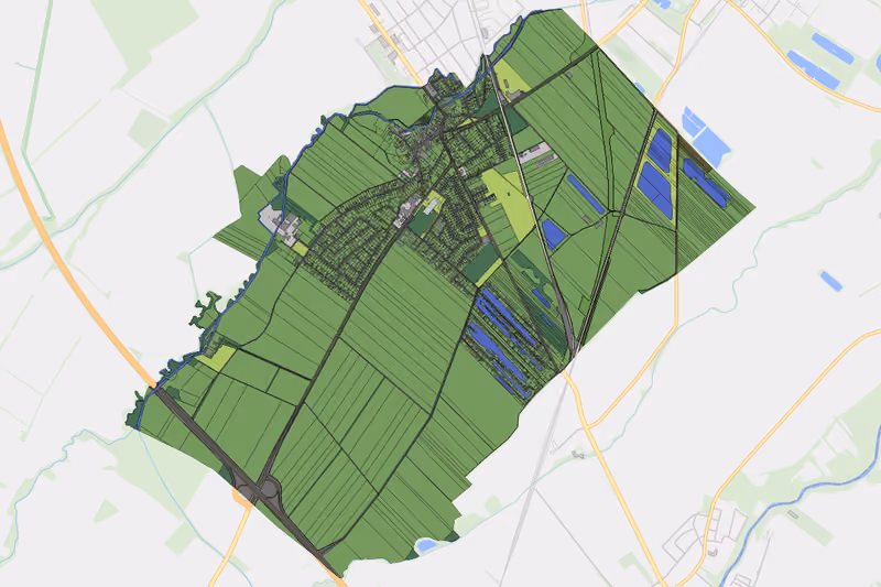 Kartenvorschau des Bodenverbrauchs der KG Weigelsdorf