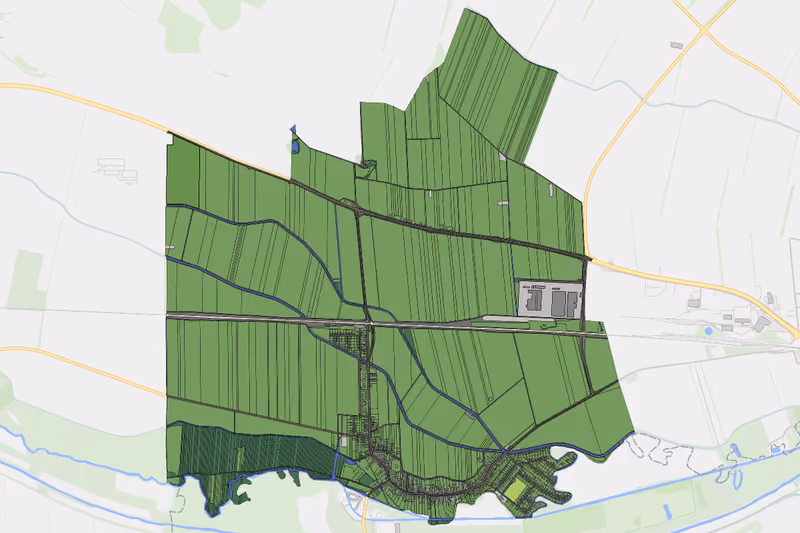 Kartenvorschau des Bodenverbrauchs der KG Wilfleinsdorf