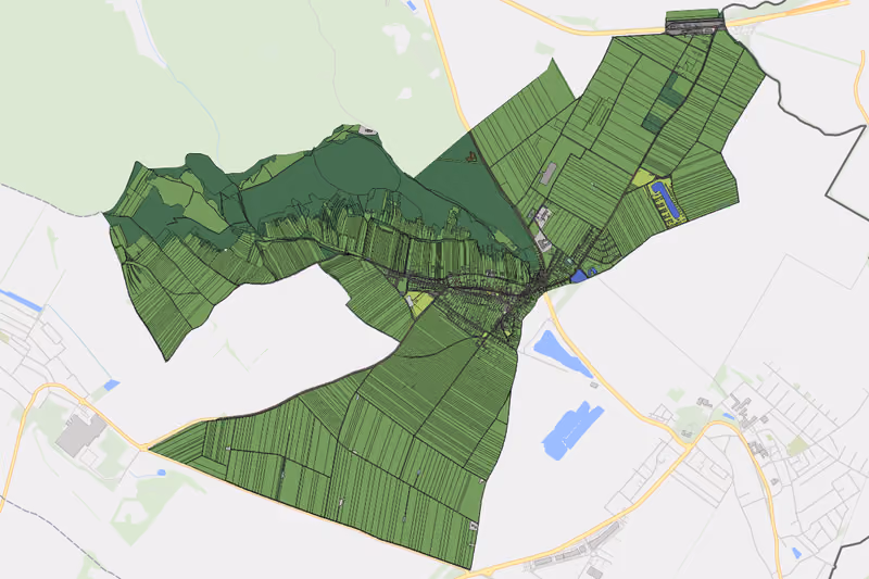 Kartenvorschau des Bodenverbrauchs der KG Berg