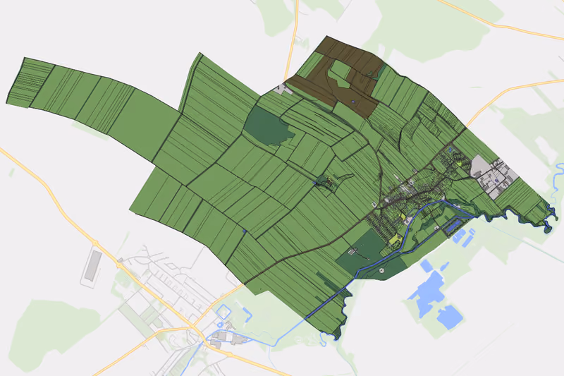 Kartenvorschau des Bodenverbrauchs der KG Wienerherberg
