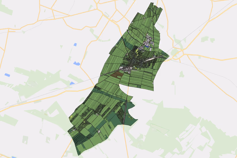 Kartenvorschau des Bodenverbrauchs der KG Gänserndorf