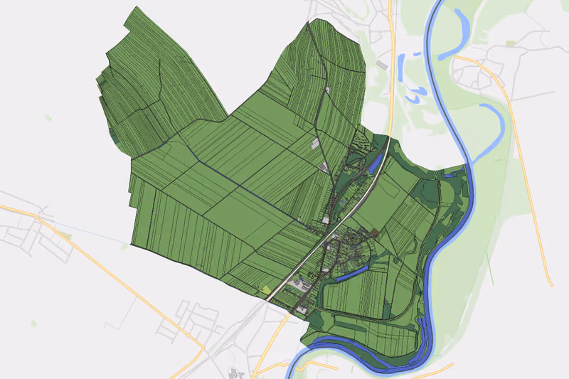 Kartenvorschau des Bodenverbrauchs der KG Mannersdorf