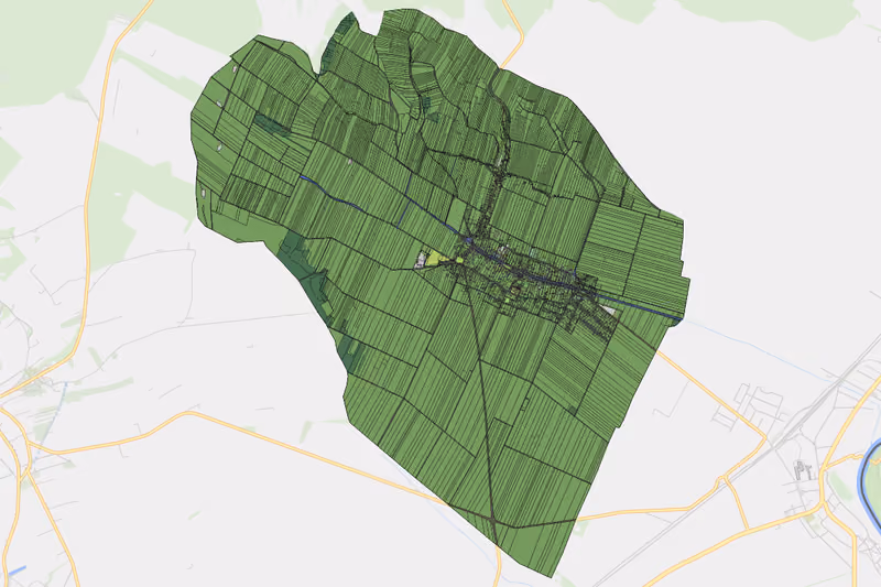 Kartenvorschau des Bodenverbrauchs der KG Ollersdorf