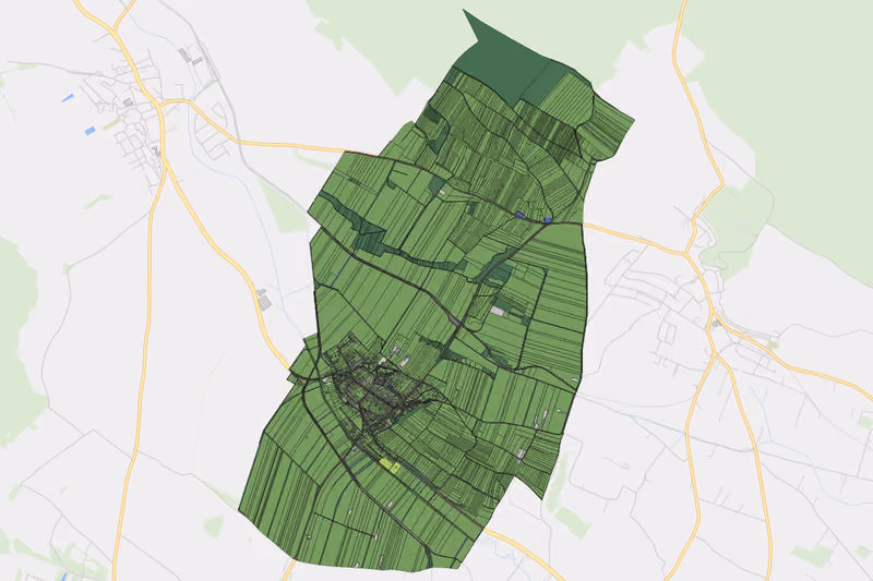 Kartenvorschau des Bodenverbrauchs der KG Raggendorf