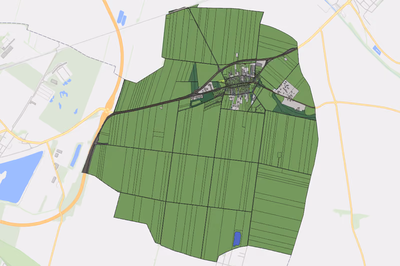 Kartenvorschau des Bodenverbrauchs der KG Aderklaa