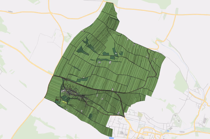 Kartenvorschau des Bodenverbrauchs der KG Windisch Baumgarten