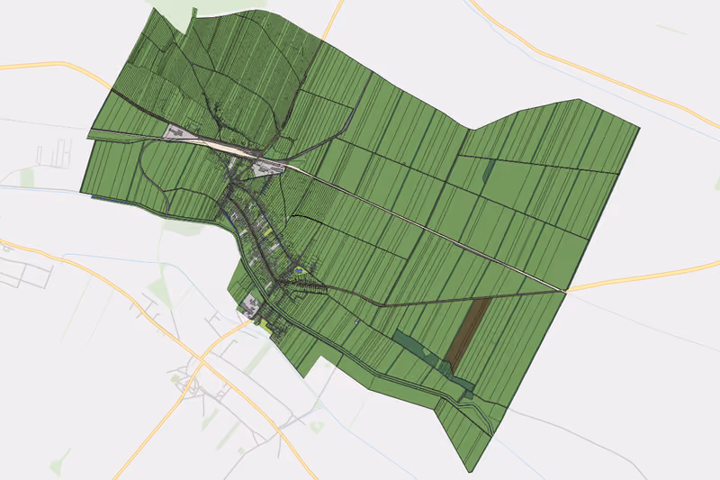 Kartenvorschau des Bodenverbrauchs der KG Dobermannsdorf