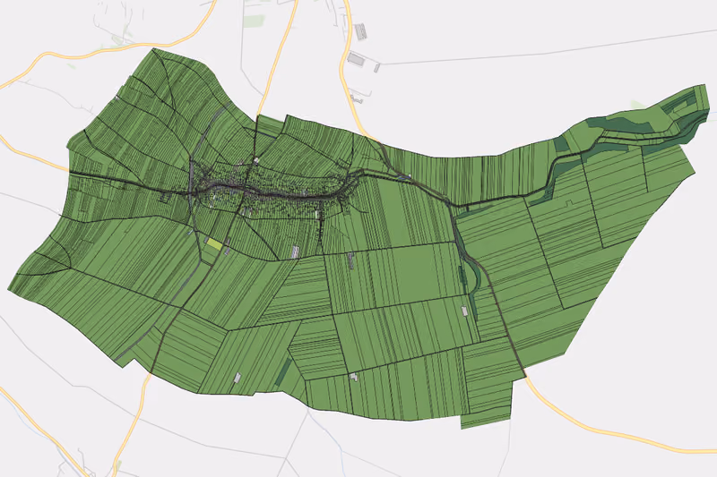 Kartenvorschau des Bodenverbrauchs der KG Großinzersdorf